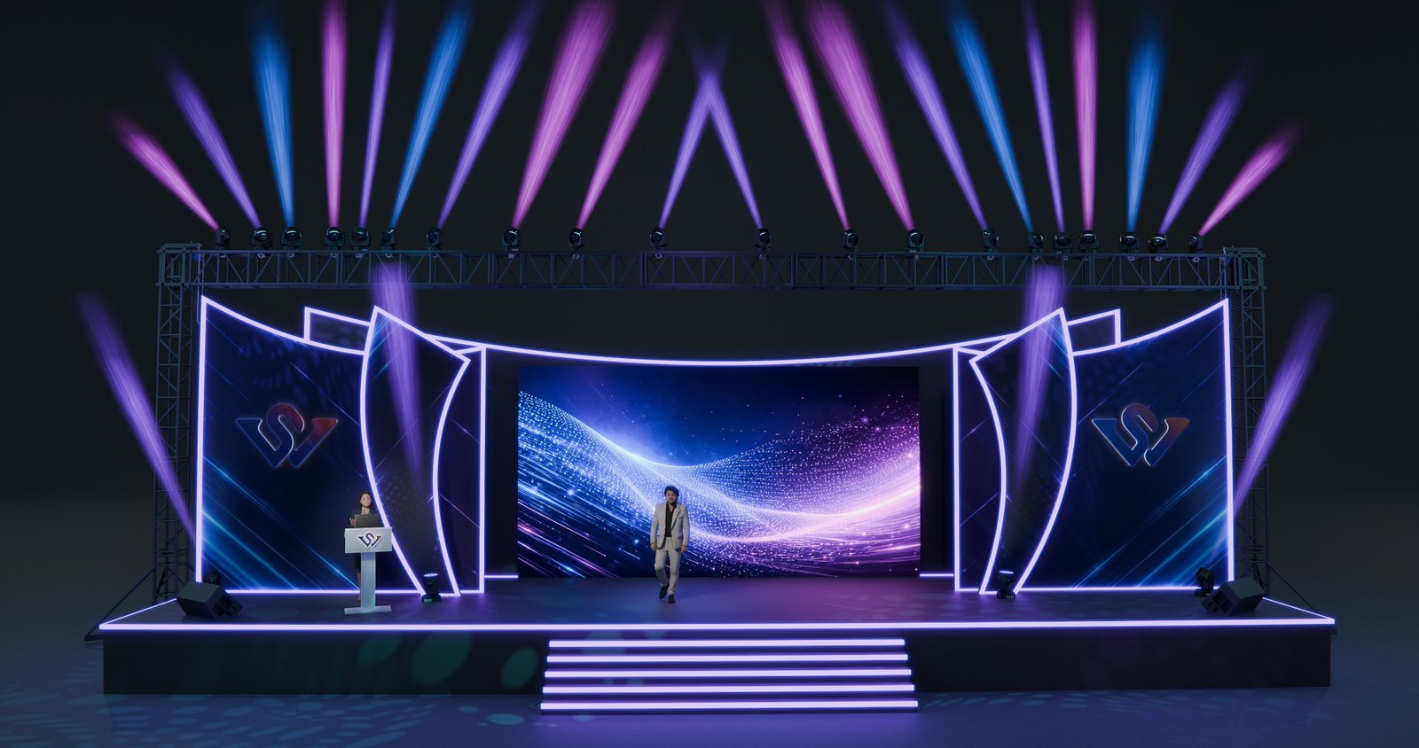 AuroraFlow Event Stage