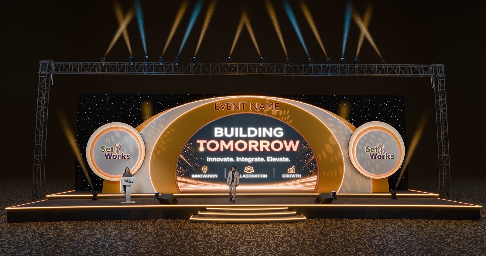 Aurora Crown – Grand Center Screen Conference Stage