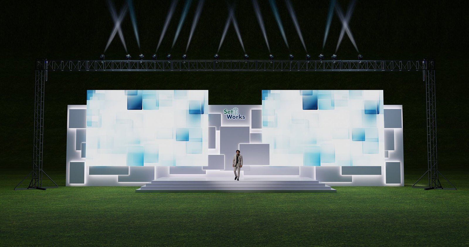 LumiGrid Dual Screen Stage Design